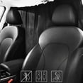 thumbnail image 3 of Divisor de coche de taxi partición de aislamiento de aire acondicionado Sun Shade Privacy Curtain,B Feliz Sencillez, 3 of 5