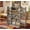 Grey MDF Particle Board, variant on LHSHID Large Kitchen Storage Cabinet,Kitchen Sideboard Cabinet,with Double Doors&5-tier Shelving,for Home