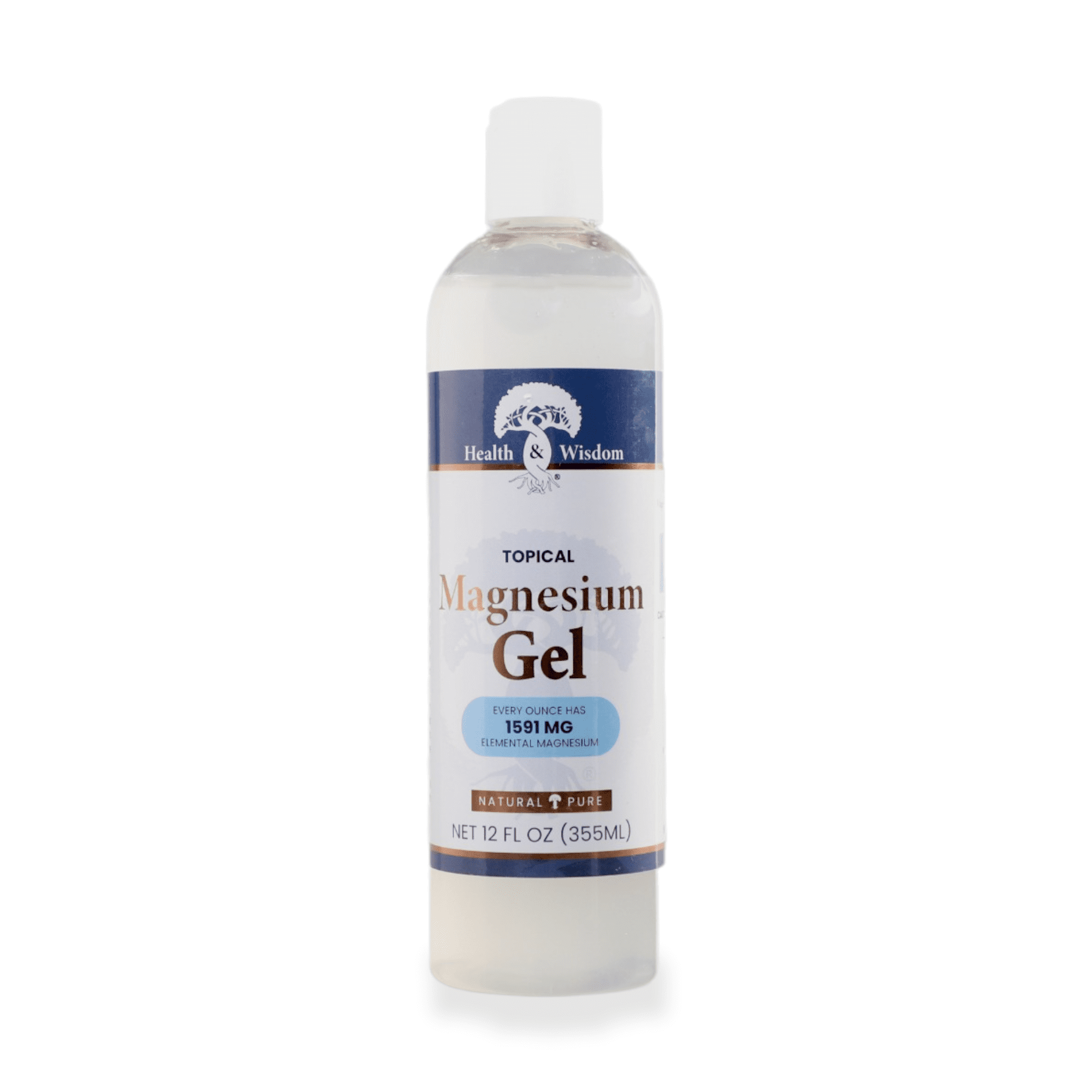 Health and Wisdom - Magnesium Gel with Seaweed Extract - 12 fl. oz