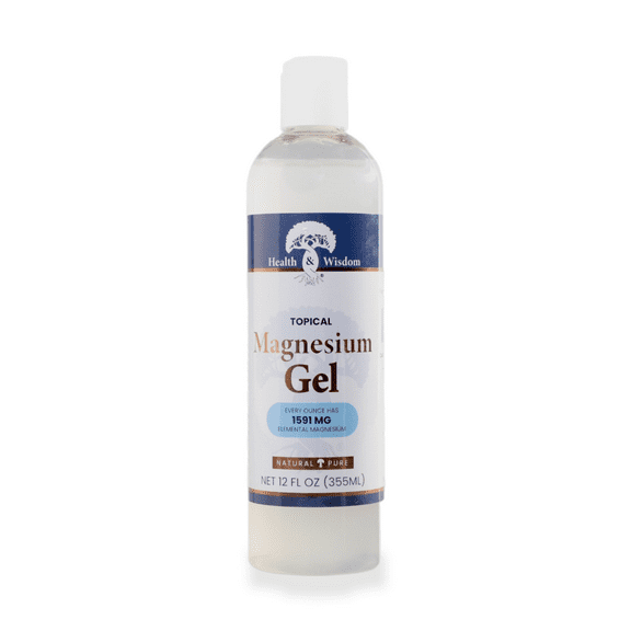 Health and Wisdom - Magnesium Gel with Seaweed Extract - 12 fl. oz.