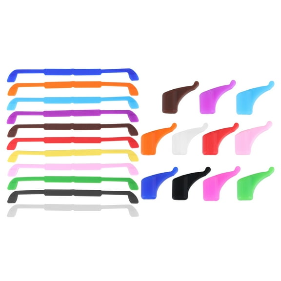 YUYUETIME Silicone Glasses String 12Pcs Wide Type for Prevent Falling Off Eyeglasses Reading Glasses Sunglasses Sport