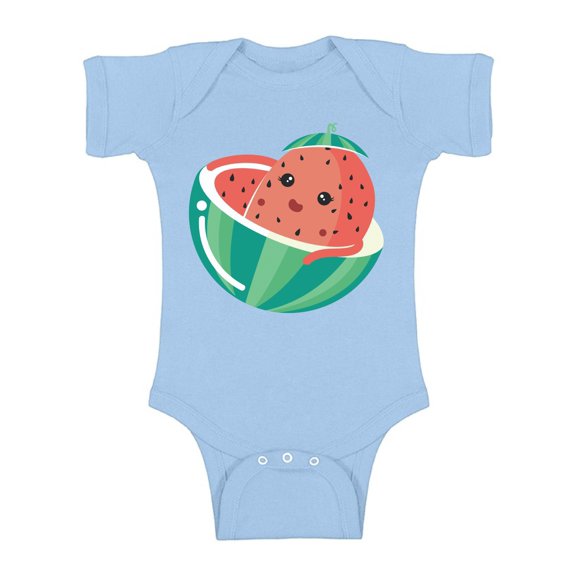 Awkward Styles Watermelon Baby Bodysuit Short Sleeve for Girls Watermelon Baby Clothes Romper for Boys Watermelon Outfit Fruits One Piece Top Berry Romper for Newborn Baby Items Cute Fruits Bodysuit