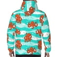 thumbnail image 7 of Wukai Octopuses Print Men Hoodies Fleece Sweatshirts Long Sleeve Sweaters Pullover Fall Outfits Winter Clothes-Large, 7 of 7