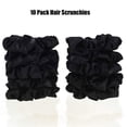 thumbnail image 4 of Satin Scrunchies Hair Ties, Pack of 10, Elastic Hair Bobbles for Ponytail, Curly Hair Accessories - Black, 4 of 5