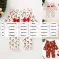 thumbnail image 7 of Pandaie Baby Boys and Girls Christmas Holly Print Long Sleeve Jumpsuit Ruffle Shoulder Bow Winter Newborn Romper Outfit Wine,3-6 Months, 7 of 7