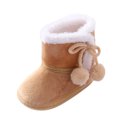 thumbnail image 2 of CHUOU Girls Booties Snow Shoes Toddler Boys Boots Soft Baby Warming Baby Shoes, 2 of 3