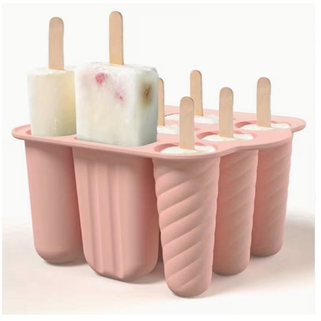 Molde for paletas de silicona de 1 pieza, molde for paletas casero de fácil liberación