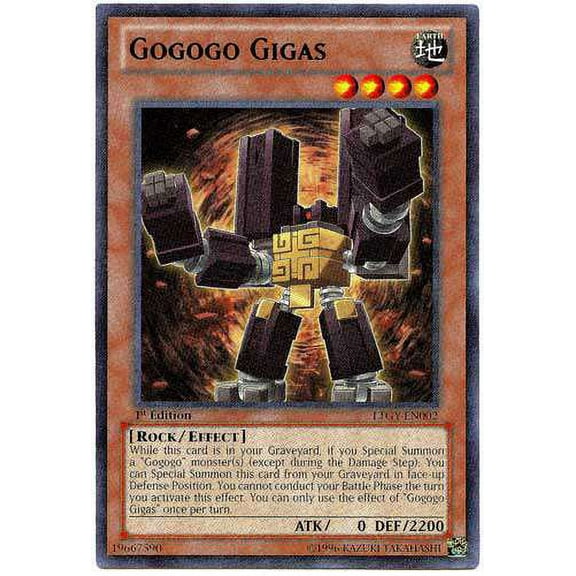 YuGiOh Lord of the Tachyon Galaxy Rare Gogogo Gigas LTGY-EN002