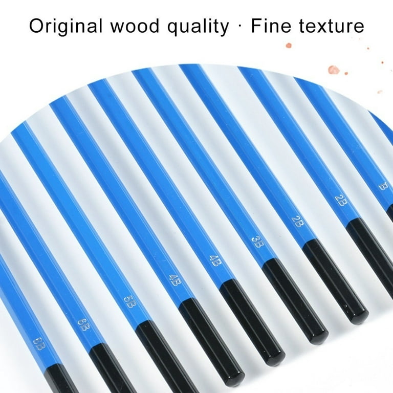 Blue Wooden Sketching And Drawing Pencil Kit 35pc, Packaging Type: Packet