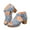 Sky Blue, variant on Orthopedic Heeles Sandals for Women Arch Support Slip on Dressy Shoes Chunky Heel Summer Pumps