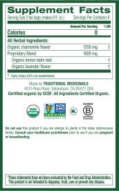 (4 pack) Traditional Medicinals Organic Chamomile and Lavender Herbal Tea Bags, 16 Count