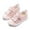 Pink, variant on 2025 Summer Girls Cute Cartoon Sneakers Floral Mesh Casual Soft Sole Baby Shoes Toddler Slippers Girl Age 0.5-6 Years White,9.5