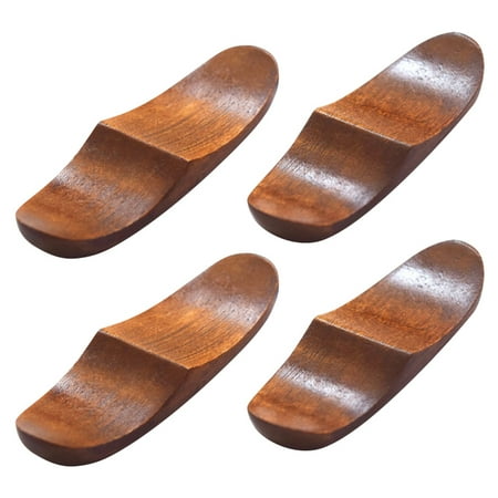 

NUOLUX 4Pcs Wooden Chopsticks Rack Household Chopsticks Holder Ceative Tableware