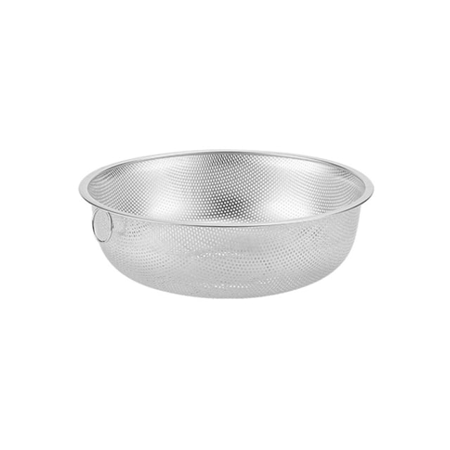 Escurridor de escurridor de acero inoxidable, colador de frutas y verduras, escurridor con/sin asa, herramientas de almacenamiento de cocina