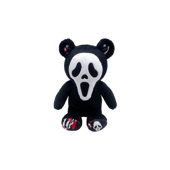 Moonsky 10.63" Halloween Ghost Face Reaper Plush, Horror Stuffed Doll Gothic Halloween Collectible Decor Spooky Plush Toy for Gifts