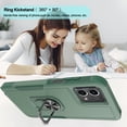 thumbnail image 4 of for Motorola G Stylus 5G 2023 Case with Tempered Glass Screen Protector,Heavy-Duty Tough Rugged Phone Case Cover with Ring Holder Kickstand for Moto G Stylus 5G 2023 (6.6", 2023) [Dark Green], 4 of 7