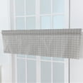 thumbnail image 1 of Cenefa corta de cocina con medias cortinas para ventanas opacas romanas (cuadros grises), 1 of 8