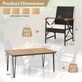 thumbnail image 3 of Costway 7 PCS Patio Dining Set with Acacia Wood Dining Table Rattan Armchairs Soft Cushions, 3 of 7