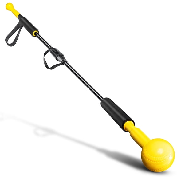 ‌‌CureCalor Baseball/Softball Hitting Stick with Dual-Size Ball Head, 54" Detachable Baseball Hitting Portable Swing Trainer