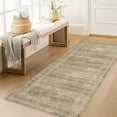 thumbnail image 2 of WIPONKEN 2x6 Runner Rugs for Living Room Bedroom Dining Room Office Farmhouse, Machine Washable Non Slip Vintage Persia Rug Brown, 2 of 7