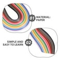 thumbnail image 3 of BESTYASH 1000Ud De Quilling Papel Multicolor Para Creación De Tarjetas Y Arte En Casa, 3 of 6