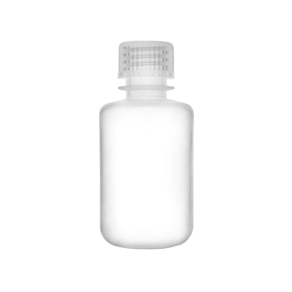 Reagent Bottle, 60ml - Narrow Mouth with Screw Cap - Polypropylene - Translucent - Eisco Labs