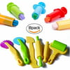 Smart Dough Tools set,Dough Clay Extruders Tool for Kids - 11 Pieces Assortment (Ages 3 and Up)