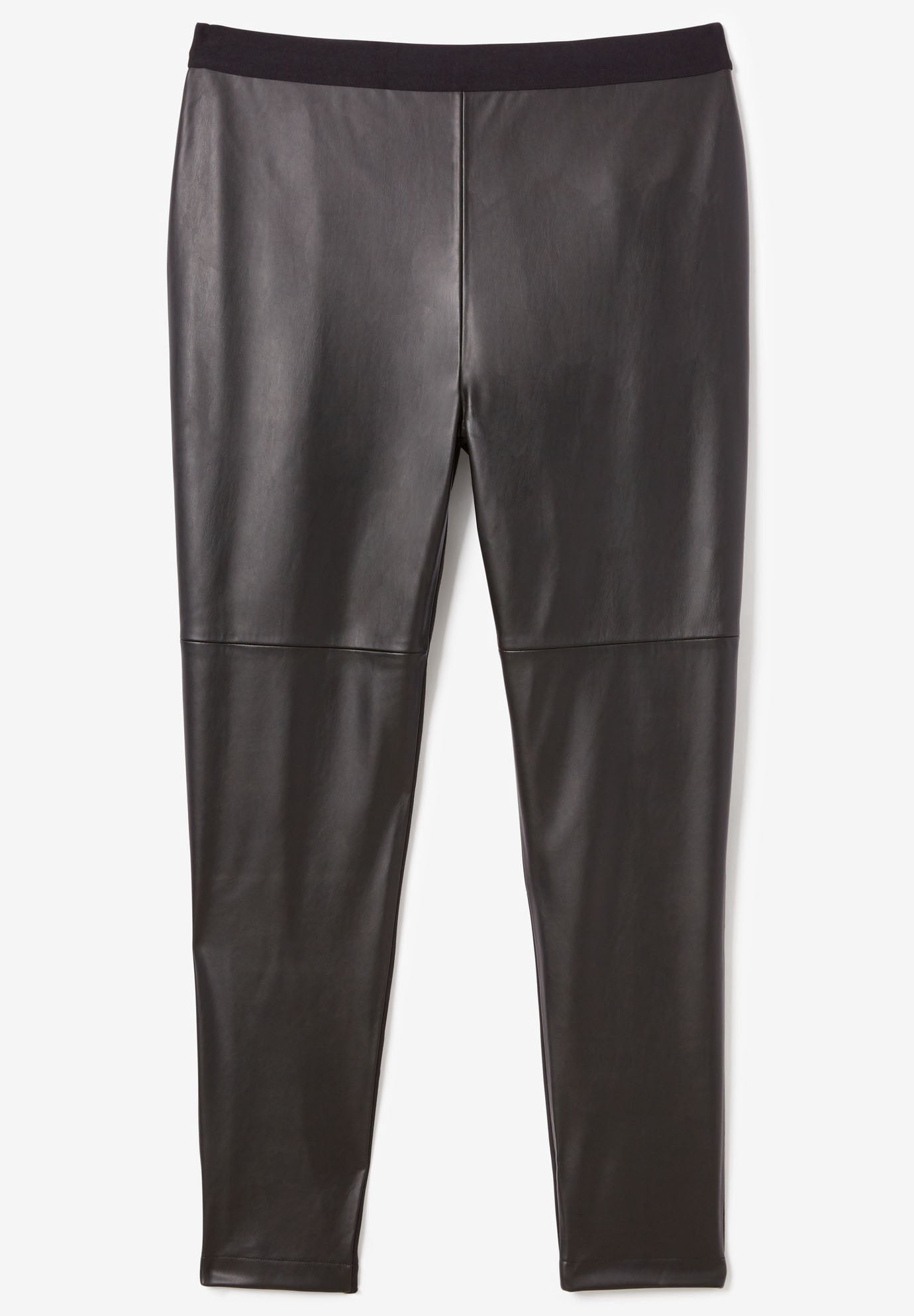 Roaman's Women's Plus Size Faux Leather Legging