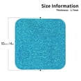 thumbnail image 3 of Kll Square Drink Coasters Set Of 4,Pu Leather Absorbent Coasters Set Decorative Coffee Cup Coasters Housewarming Gift For Home Decor-Blue Glitter, 3 of 9