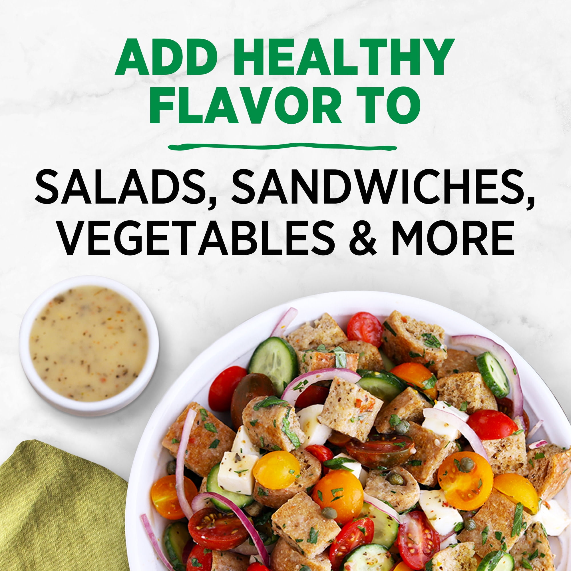 Healthy Choice Vegan Plant-Powered, Creamy Italian Salad Dressing, 12 fl oz