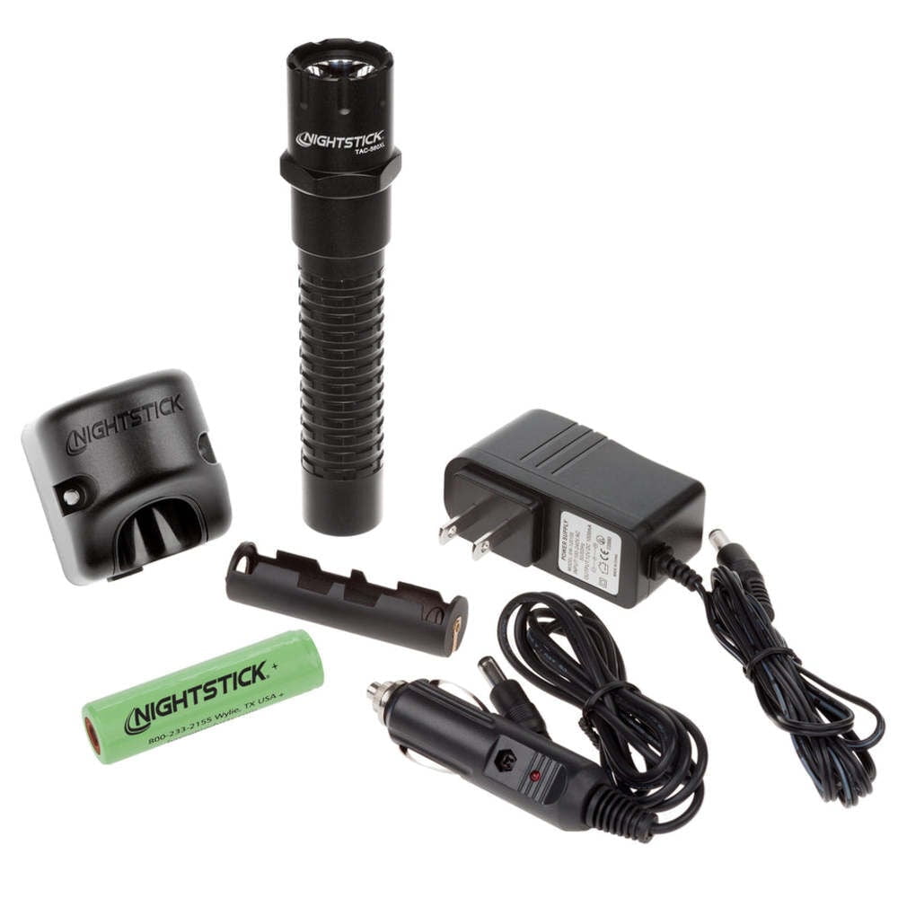 Nightstick TAC-560XL Xtreme Lumens Metal Multi-Function Tactical Flashlight-Rechargeable, 6.25", Black