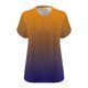 thumbnail image 5 of Camiseta de Base de Impresión de Manga Corta con Cuello en V para las Mujeres, Más Tamaño Estante de Imitación Casual Superior, 5 of 9