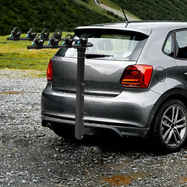SalonMore Hitch Mounted 4 Bike Rack, Bicycle Carrier for Car