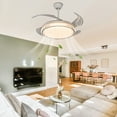 thumbnail image 4 of 42-Inch Ceiling Fan with LED Light, Remote Control, 6 Wind Speeds, Energy-Efficient, Quiet Operation, Pure Copper Motor for Home, 4 of 7