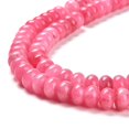 thumbnail image 4 of 5pcs Dyed Natural White Jade Beads Strands Rondelle Cerise 10x6mm Hole: 1mm about 61pcs/strand 15.20 inch(38.6cm), 4 of 5