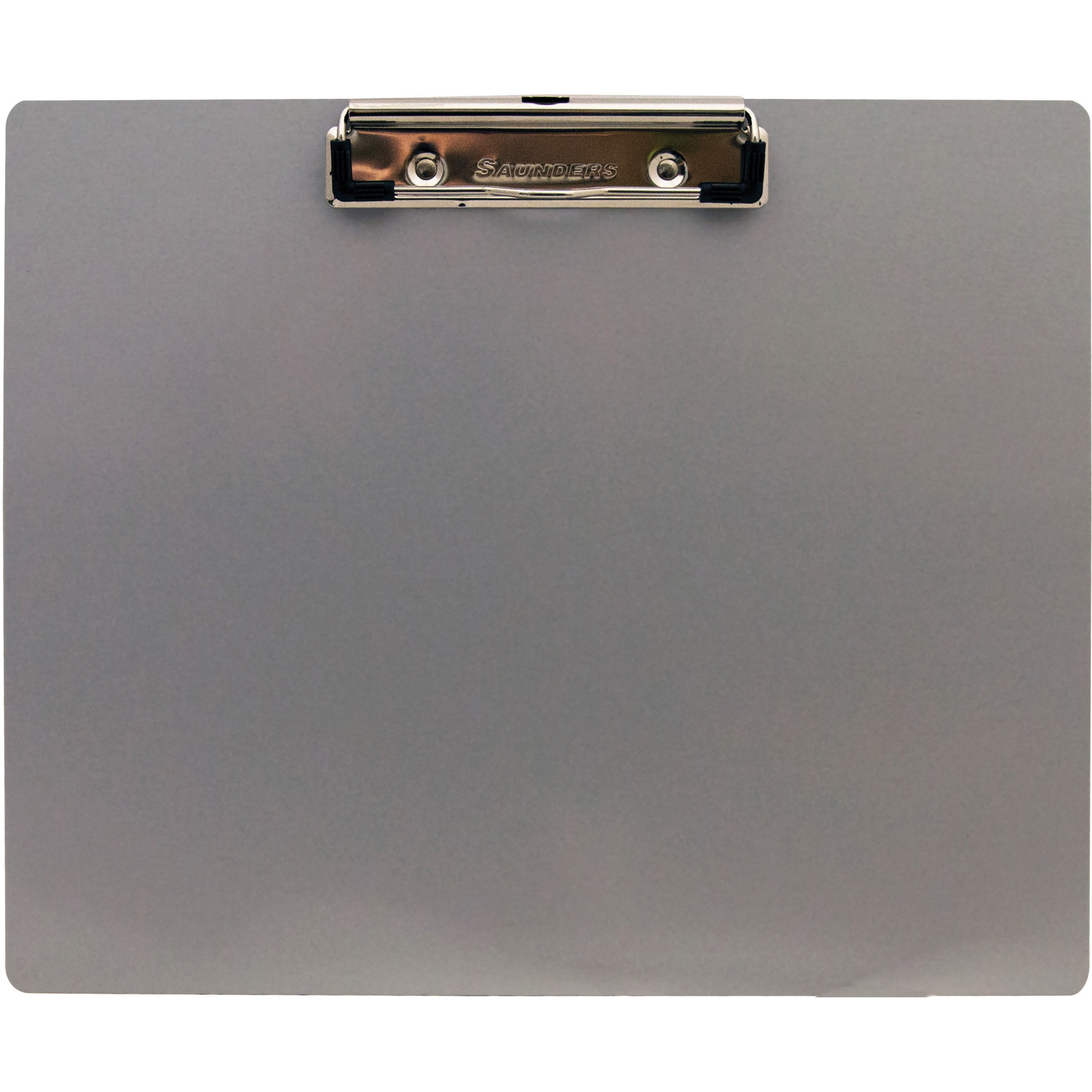 Landscape, Universal Office Products 40302 Plastic Brushed Aluminum Clipboard 