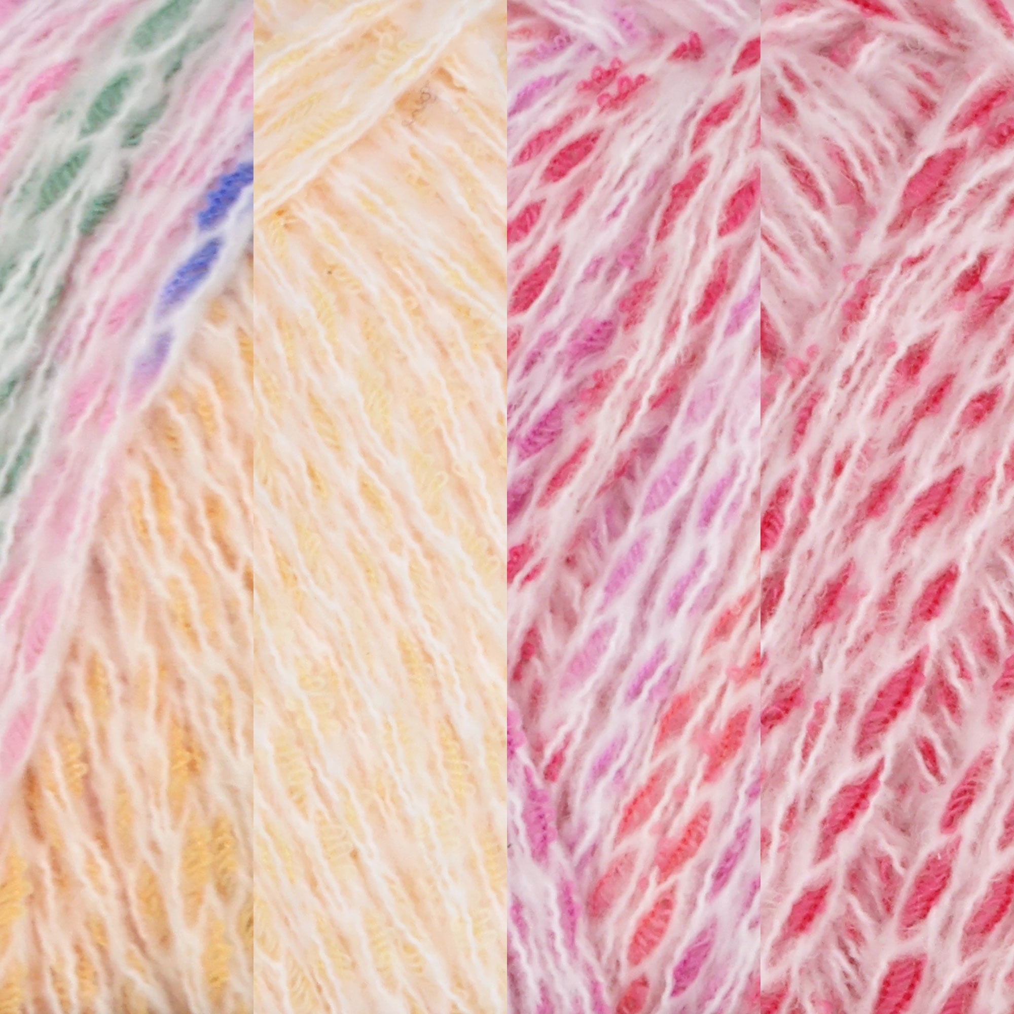JubileeYarn Sunken Secrets Yarn - Worsted Polyester - 100g/Skein - Shades of Red - 4 Skeins