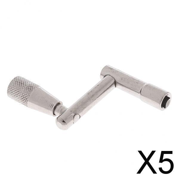 5x Llave de Afinación de Tambor de Bajo de Aleación de Zinc Universal, Llave Giratoria de Tambor, Herramienta de Afinación de Instrumentos de Percusió 5 piezas
