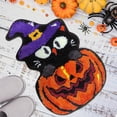 thumbnail image 1 of Clearance! Cute Pumpkin Fall Halloween Bathroom Mat Microfiber Gothic Halloween Bathroom Rug Non Slip Washable Funny Pumpkin Halloween Shower Bathroom Rug Bathroom Deco B, 1 of 4