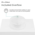 thumbnail image 5 of Monaco 36" Floating Bathroom Shelf with Vessel Sink in Glossy White, 5 of 10