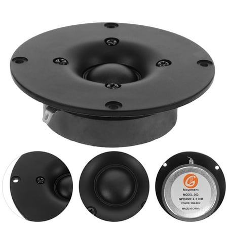 OULII Car Tweeters Pair 8 Ohm Impedance Automotive Sound Speakers 1Pack 10.3X10.3X1.3In