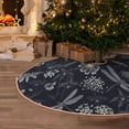 thumbnail image 5 of Sikiie Wildflowers And Dragonflies Nativity Christmas Tree Skirt, Jesus Christian Winter Holiday Tree Mat Decoration(30-48IN)36", 5 of 6