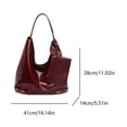 thumbnail image 2 of Bolso Hobo Elegante Hombro Retro Mano Cuero Vegano PU para Mujer Gran Capacidad Con Pequeño Compras, 2 of 9