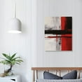 thumbnail image 3 of ONETECH Red and Black Wall Art-Abstract Picture Canvas Print Wall Painting Modern Artwork Canvas Wall Art for Living Room Home Office Décor, 3 of 4
