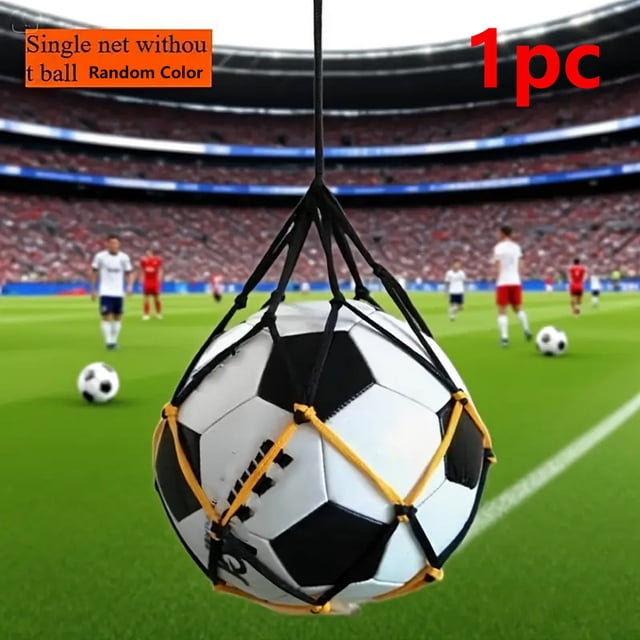 Basketball Net Bag Nylon Mesh Ball Storage Sack with Drawstring for Soccer Volleyball Training