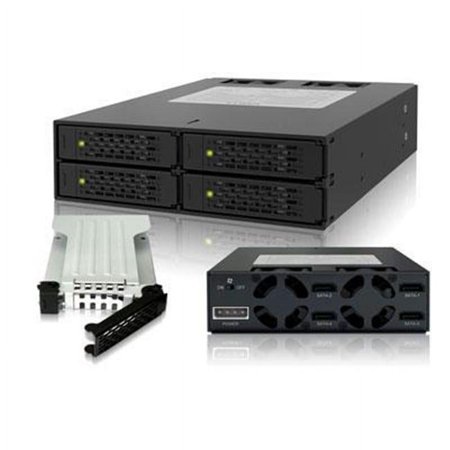 UPC: 0884826001690 | Icy Dock MB994SP-4SB-1 4 in 1 SATA Hot Swap Backplane RAID Cage