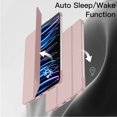 thumbnail image 5 of JETech Case for iPad Pro 11-Inch 2022/2021/2020/2018 Model (4th/3rd/2nd/1st Generation), Protective Hard Back Shell Soft-Touch Tablet Stand Cover, Auto Wake/Sleep (Rose Gold), 5 of 7