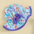 thumbnail image 7 of MEZZALL Girls Toddler Girl Swimsuits Baby Girl Floral Bathing Suit Bikini Sets Swimwear 3 Piece Summer Beach Outfit Tops Shorts Hat Tropical Beachwear, 7 of 7