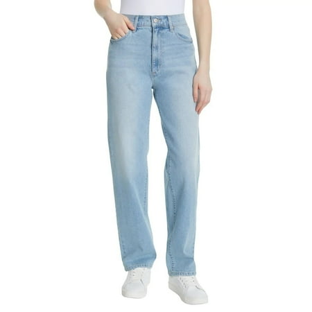 Gloria Vanderbilt Women's Straight Leg Relaxed Fit Cotton Stretch Jean (Light Blue 4)