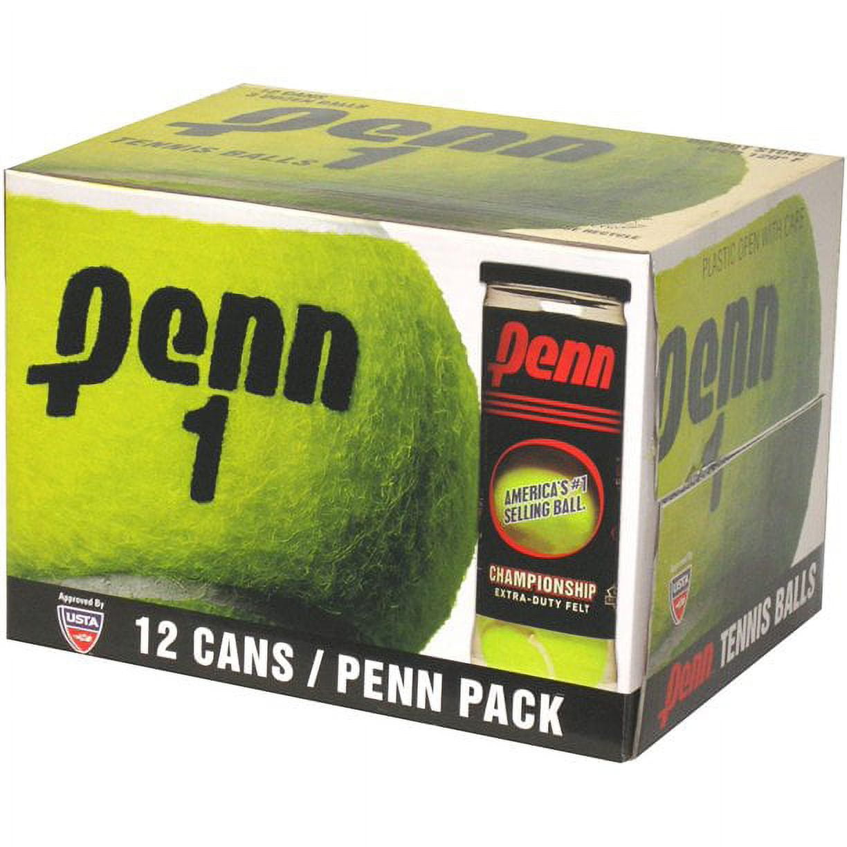 Penn Championship Extra Duty Tennis Ball Case Pack ( 12 Cans, 36 Balls)